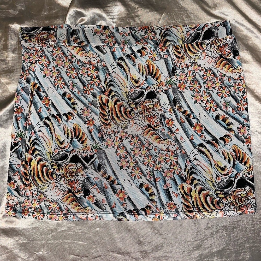 Ed Hardy Black and Multicolor Skirt